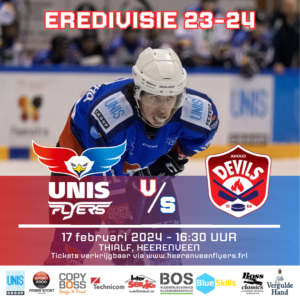 Unis Flyers – Nijmegen Devils | 18 jaar en ouder